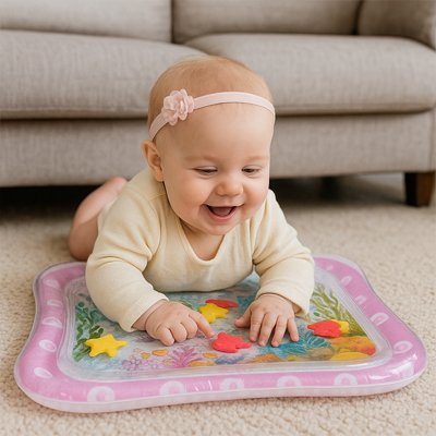 Tapis d'eau bébé rose