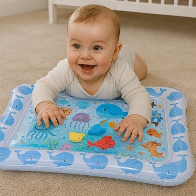 Tapis d'eau bébé sur ventre