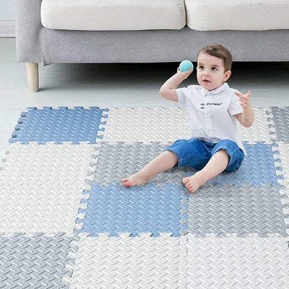 tapis d'éveil bleu clair