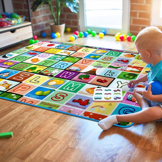 tapis d'éveil coloré