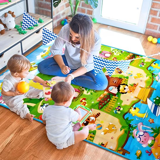 tapis d'éveil jumeaux