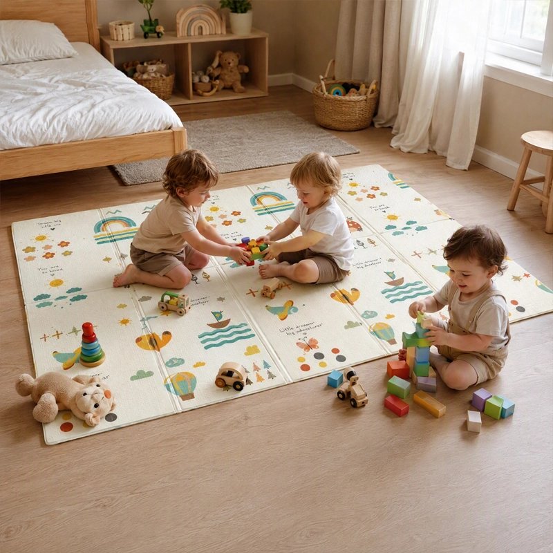 Tapis motricité bébé​ zone jeux