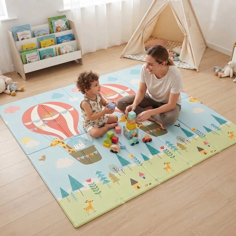 Tapis motricité bébé​ maman joyeuse