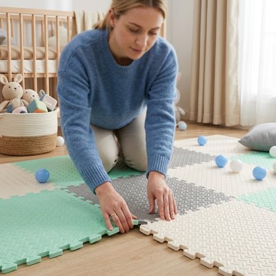 Tapis mousse puzzle chambre